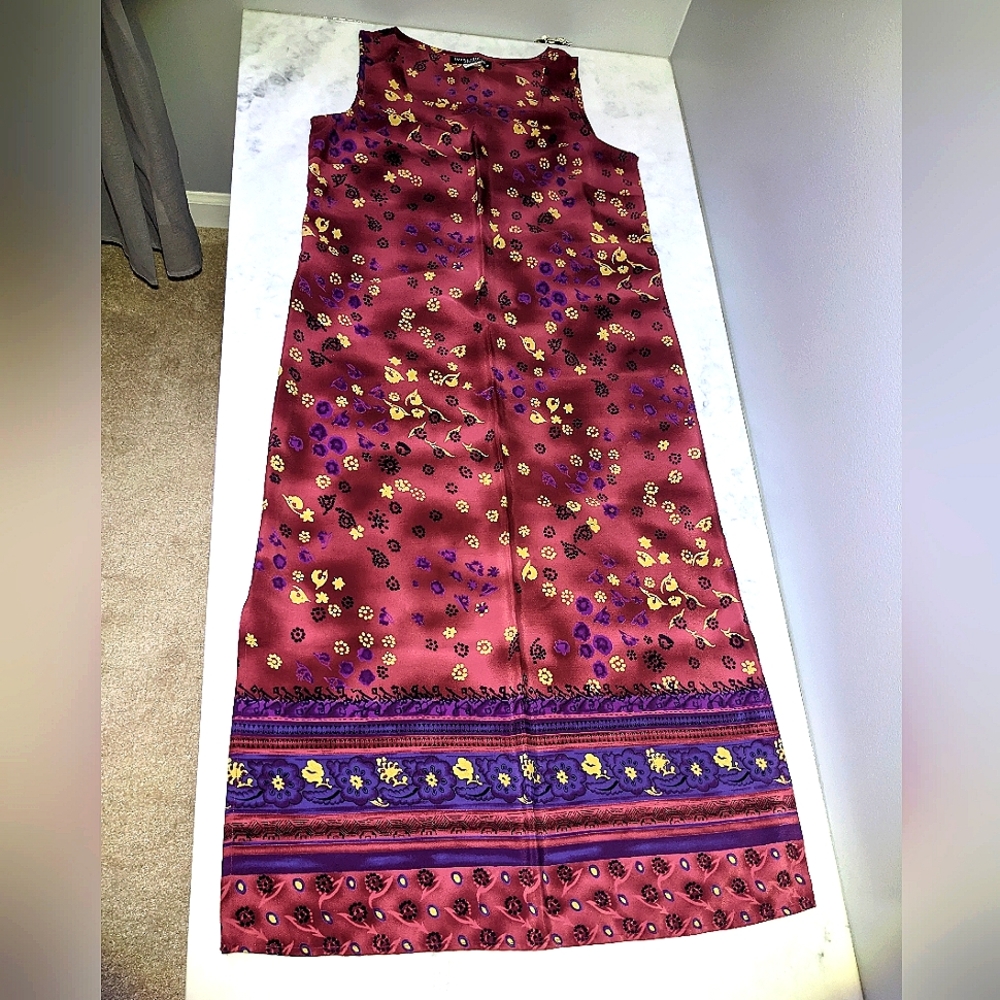 Floral Print Dress / Vintage Floral Dress